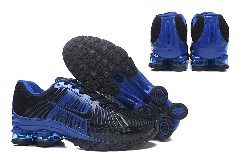 Men Nike AIR Shox Black Blue Shoes